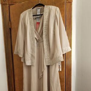Gold dress with jacket
